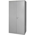 Hallowell Global Industrial„¢ All-Welded Heavy Duty Storage Cabinet, 16 Gauge, 36"Wx24"Dx72"H, Gray GM6SC6472-4HG